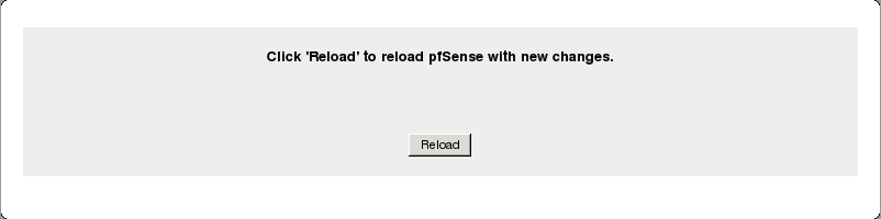 the reload confirmation window